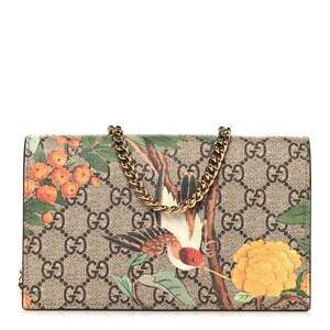 Gucci Gg Supreme Tian Chain Wallet #231927G10B